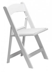 White Folding Wedding Chair