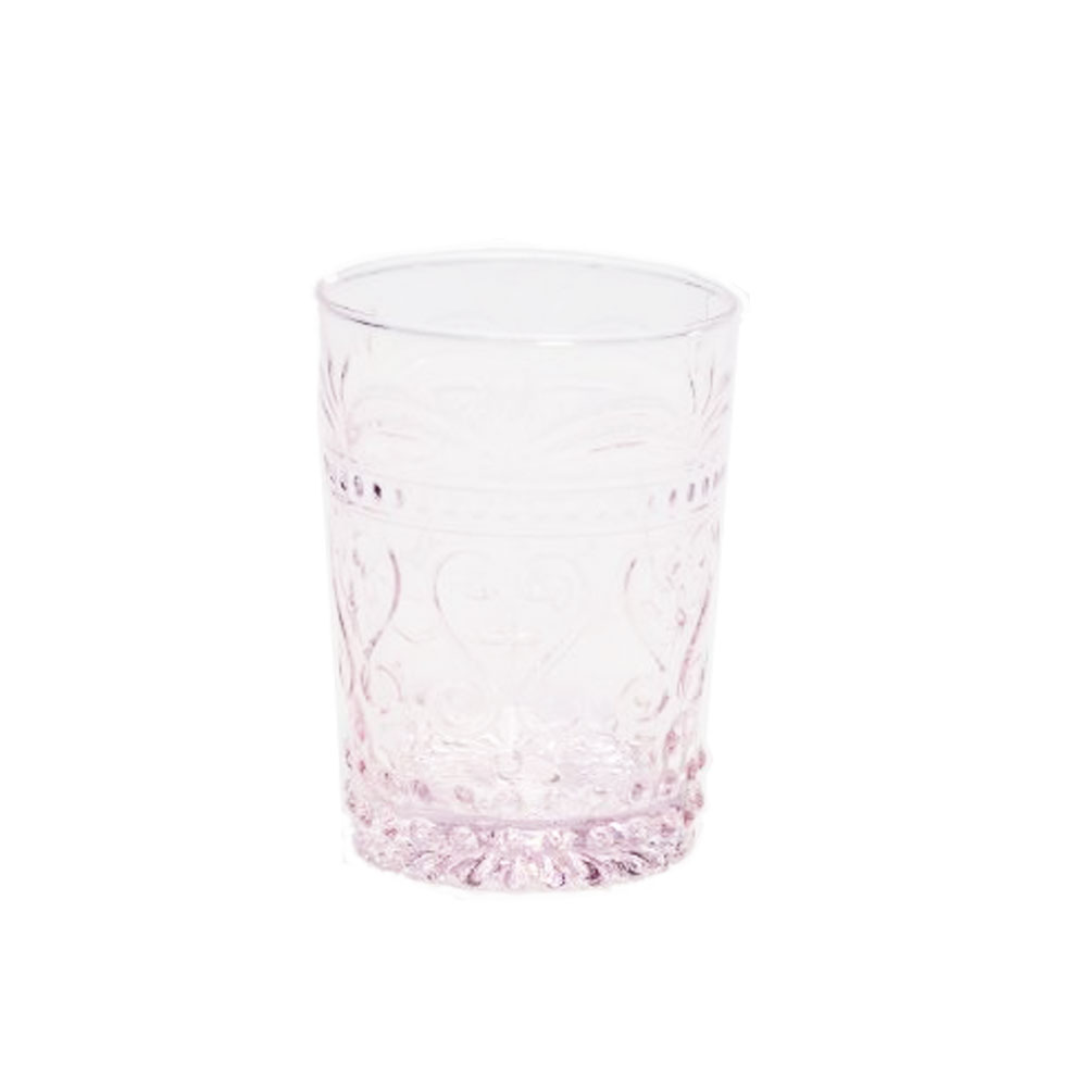 Vintage Cut Dusky Pink Glass