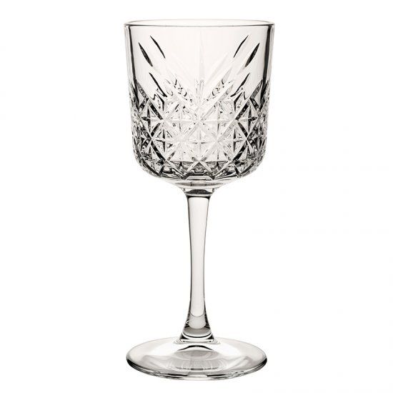 Crystal vintage cut wineglass
