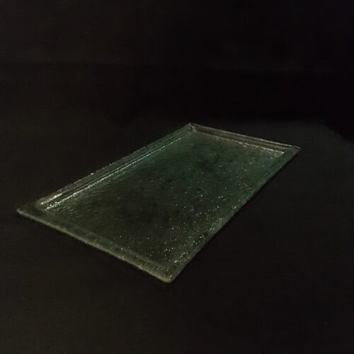 Glass presentation plate 17.75" x 9.75" (45cm x 25cm)