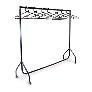 Coat Rail & 40 Hangers