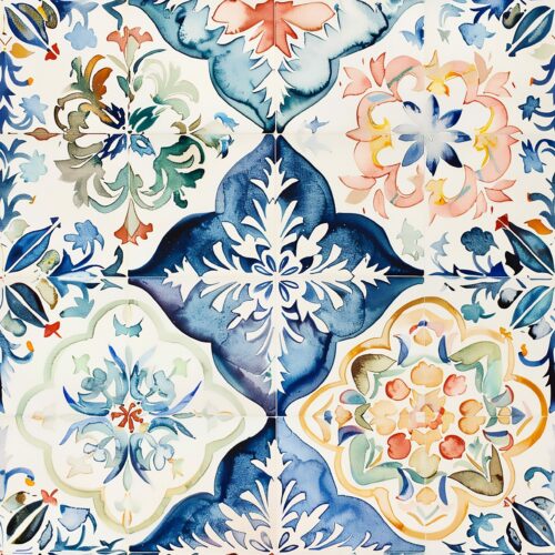 The Tuscan Tile Tablecloth