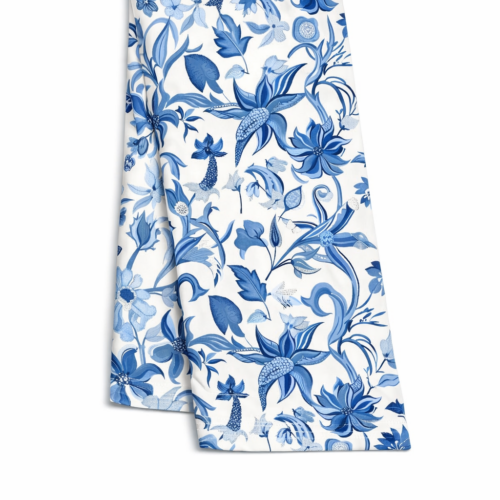 Blue Floral Print - Napkin