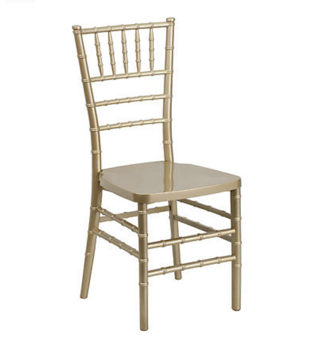 Gold Resin Chiavari Banquet Chair