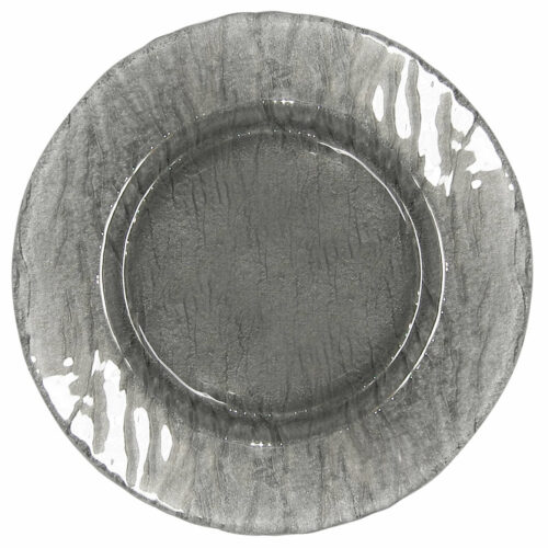 Smoke Grey Glass Charger Plate