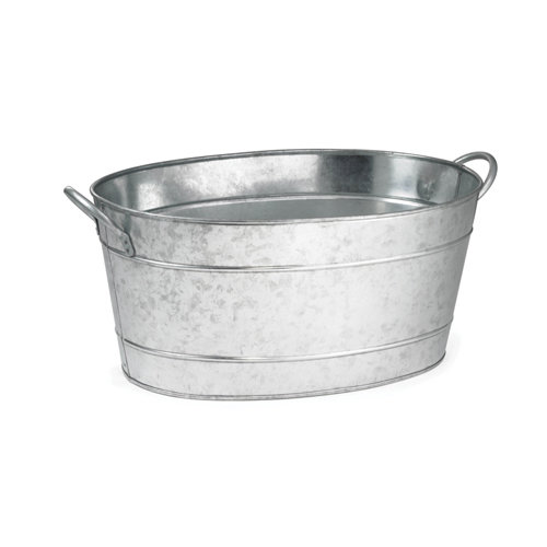 Galvanised Steel Oval Party Bottle Tub Large