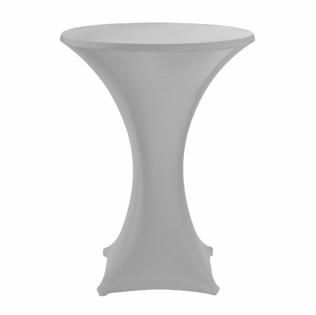 Stretch Poseur Table cover Silver/Grey