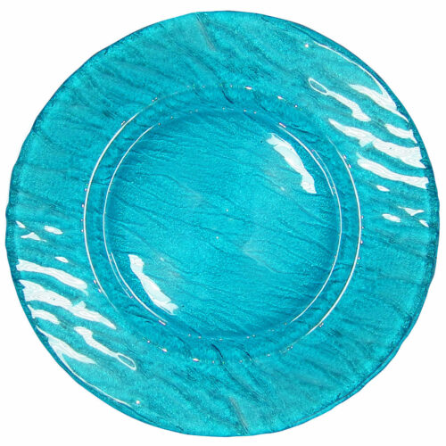 Blue Glass Charger Plate