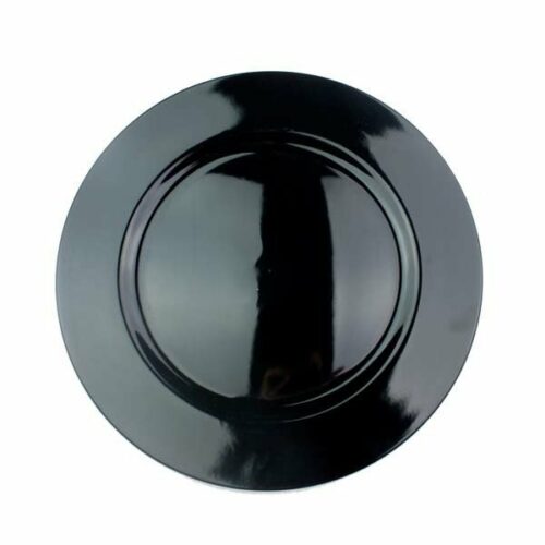 Black Acrylic Charger Plate