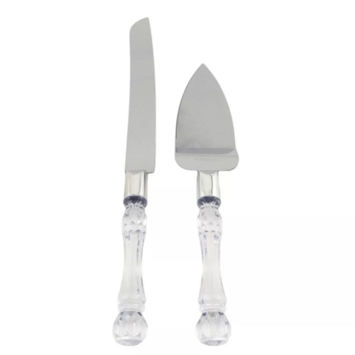 Clear/ Ice Wedding Cake Knife Set