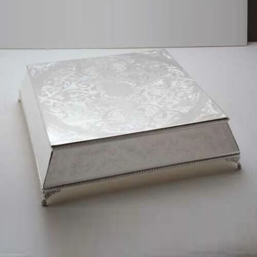 Cake Stand - Silver Plated - 16" Square