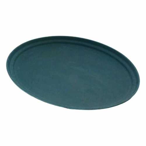 Oval Black Non Slip Tray