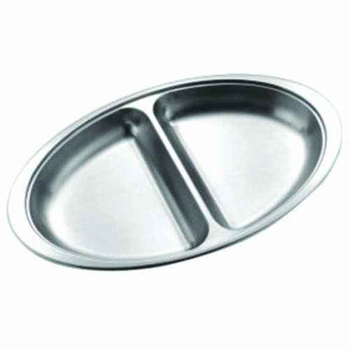 Oval Divided Vegetable Dish - 10" (22cm)