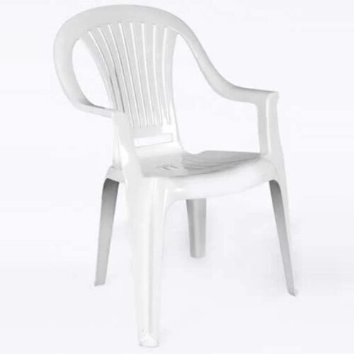White Bistro Patio Arm Chair