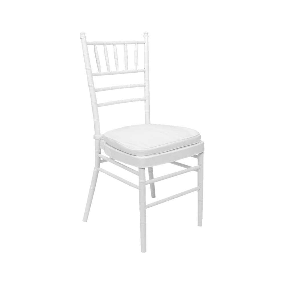White Resin Chiavari Banquet Chair